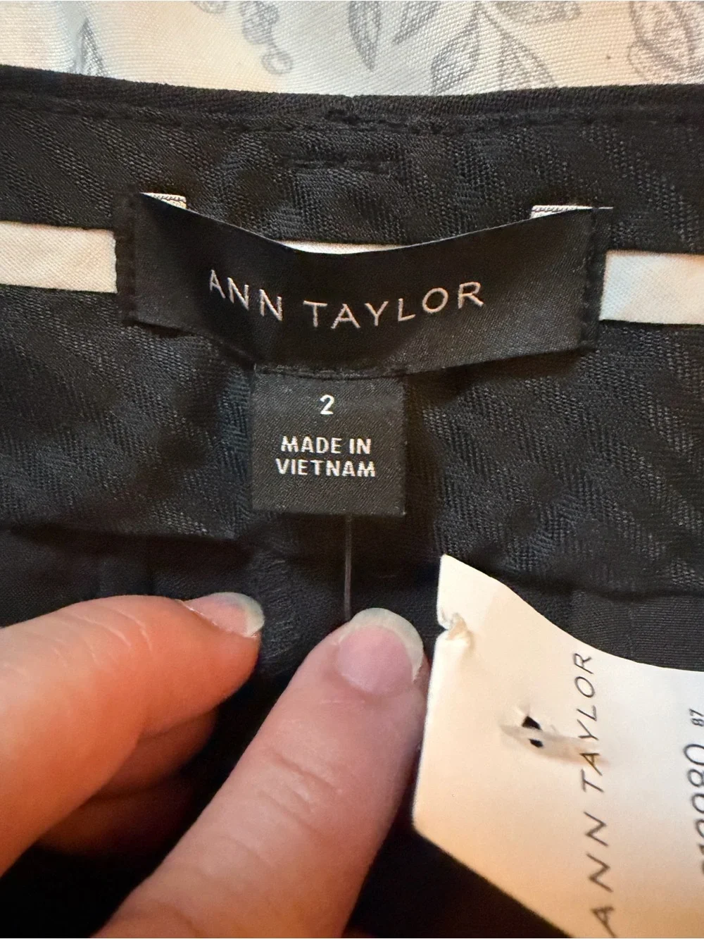 Ann Taylor Black Slim Straight Dress Pants